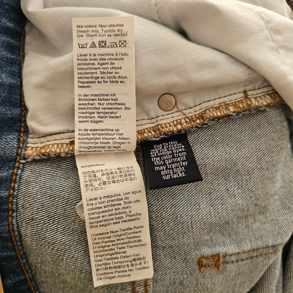 MADEWELL Women's Slim Wide- Leg Crop Blue Jeans in Garrett Wash Sz 35 - Picture 11 of 16